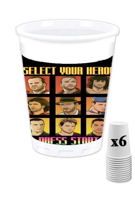 Gobelet Select your Hero Retro 90s