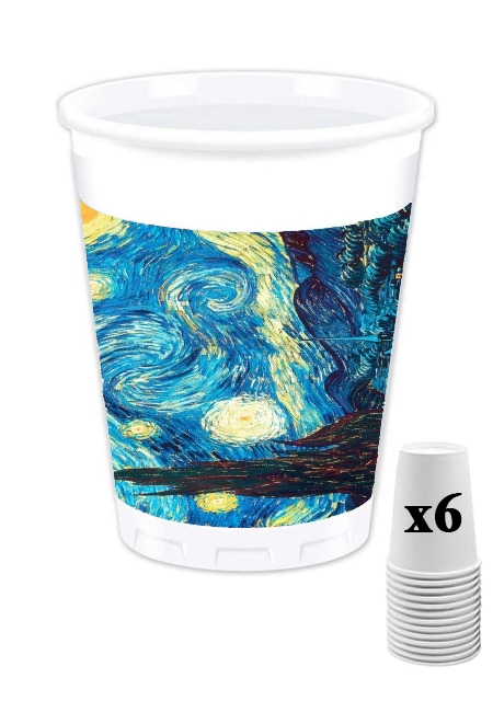 Gobelet personnalisable - Pack de 6 The Starry Night