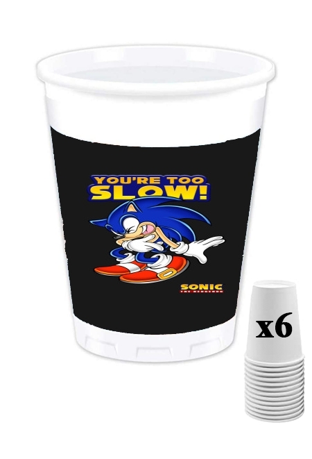 Gobelet You're Too Slow - Sonic