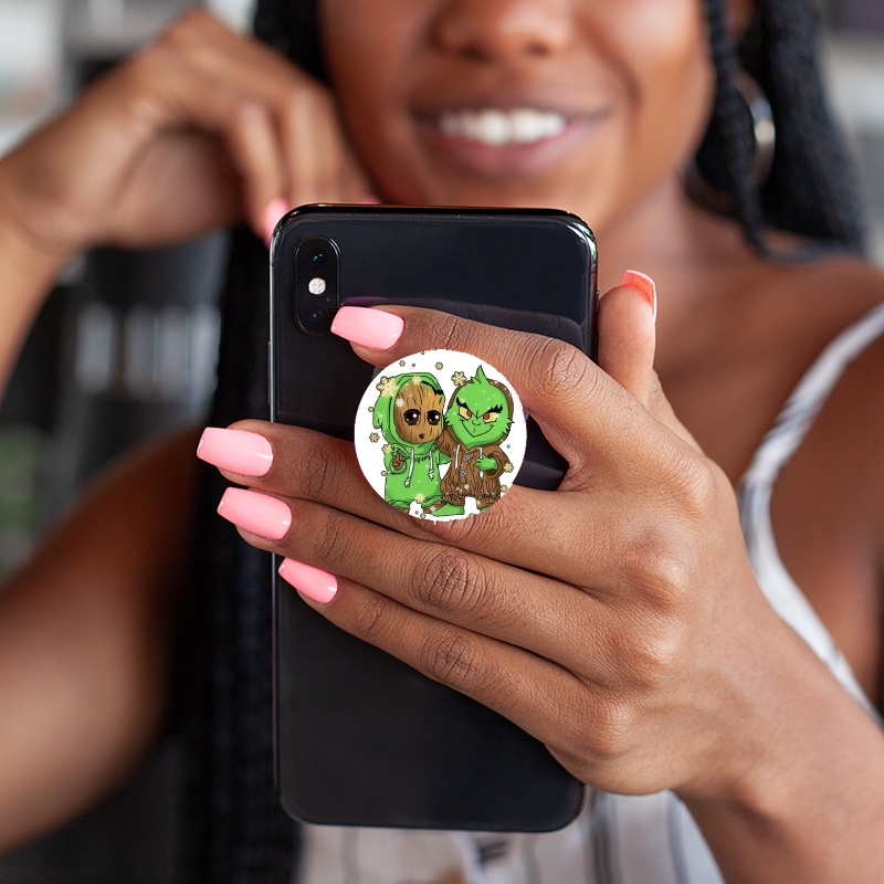PopSockets Baby Groot and Grinch Christmas