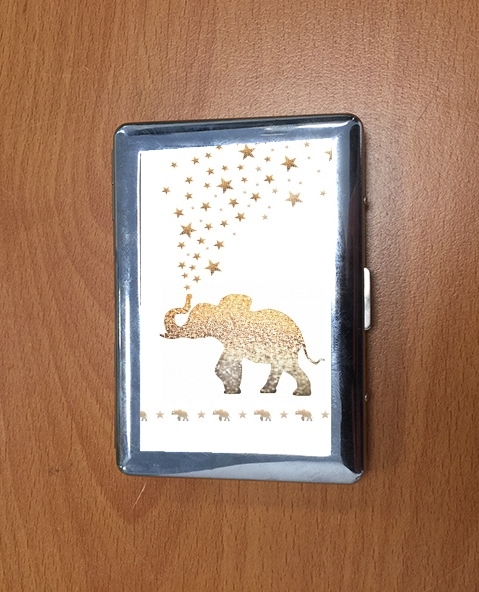 Porte Gatsby Gold Glitter Elephant