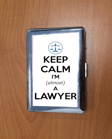 Porte Keep calm i am almost a lawyer cadeau étudiant en droit