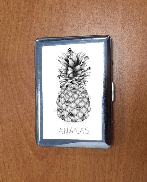 Porte Ananas en noir et blanc