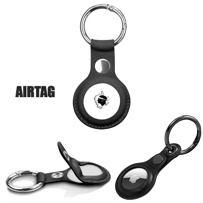 Protection AirTag avec porte-clés Corse - Tete de maure