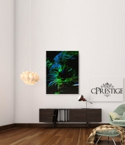 poster-30-40 Abstract neon Leopard