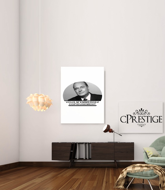 Poster Chirac Vous memmerdez copieusement