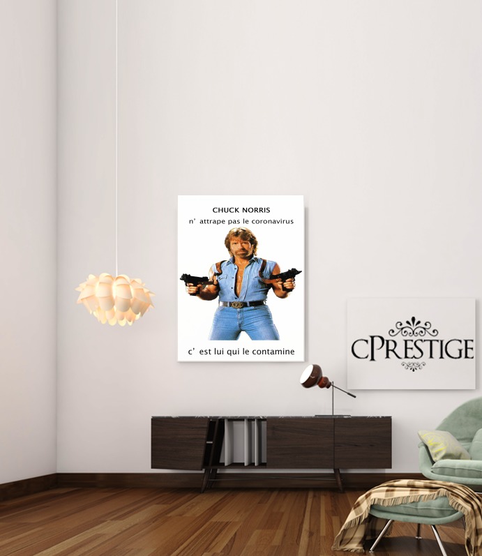 Poster Chuck Norris Against Covid