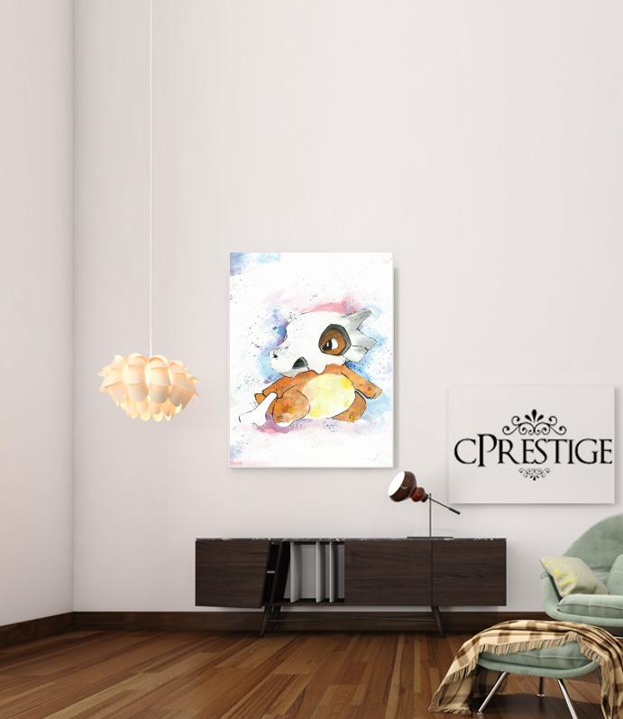 Poster Osselait - Cubone Watercolor