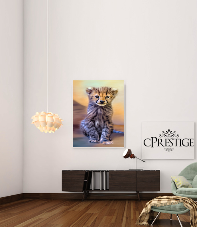 Poster Cute cheetah cub