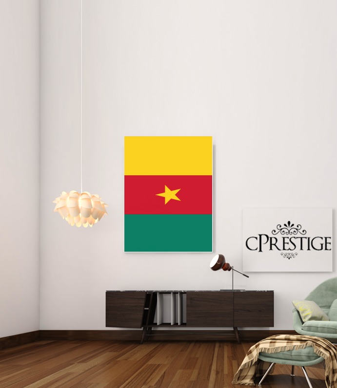 Poster Drapeau Cameroun