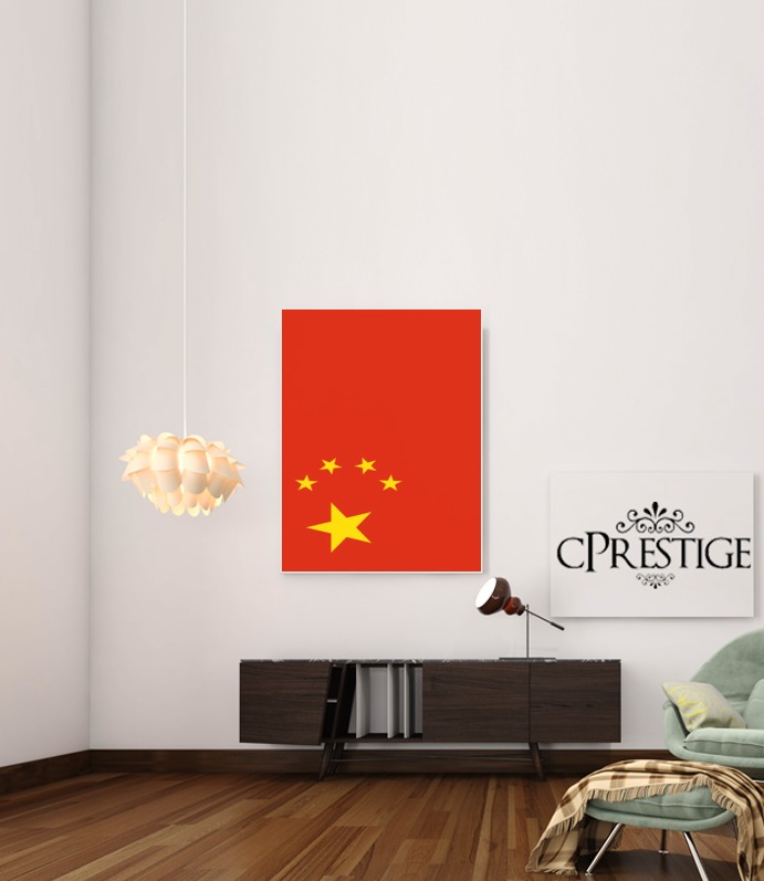 Poster Drapeau Chine