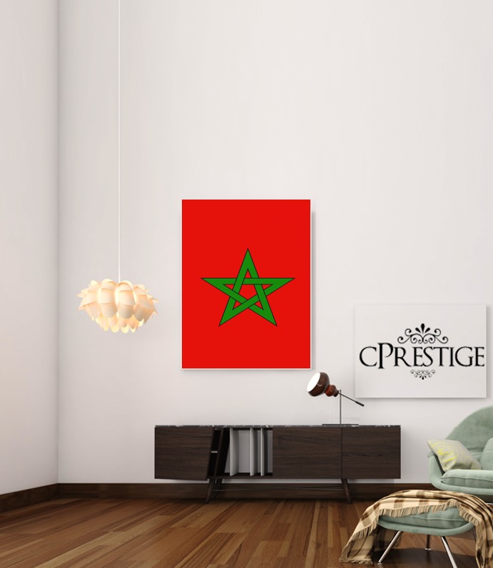 Poster Drapeau Maroc