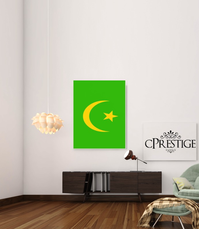 Poster Drapeau Mauritanie