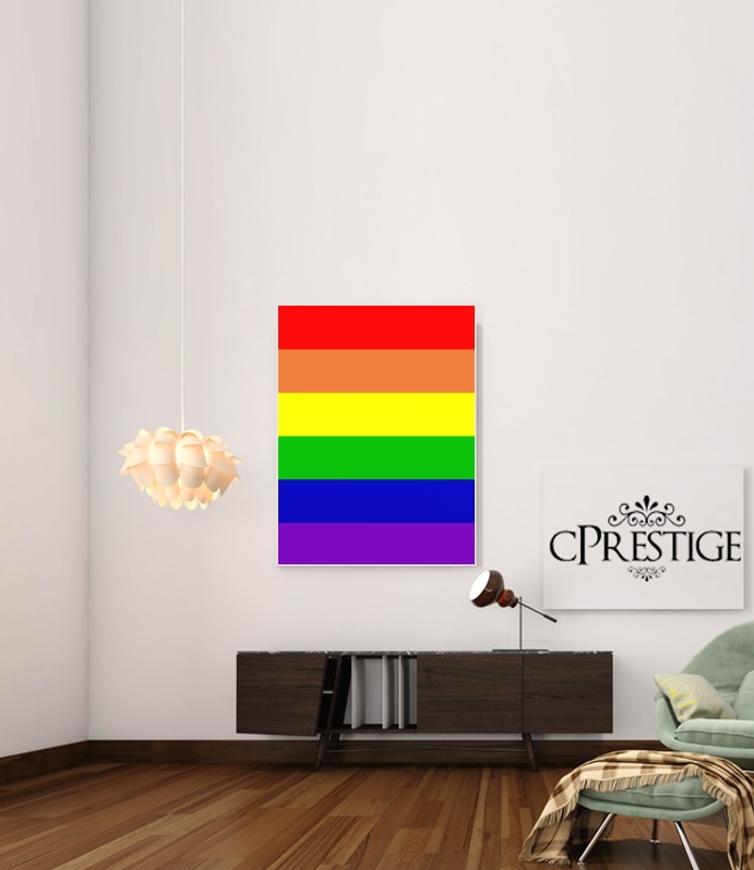 Poster Drapeau Arc En Ciel Gay - Rainbow flag