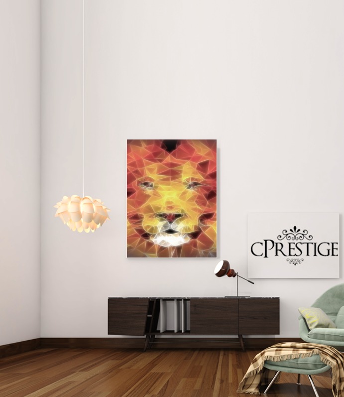 Poster fractal lion