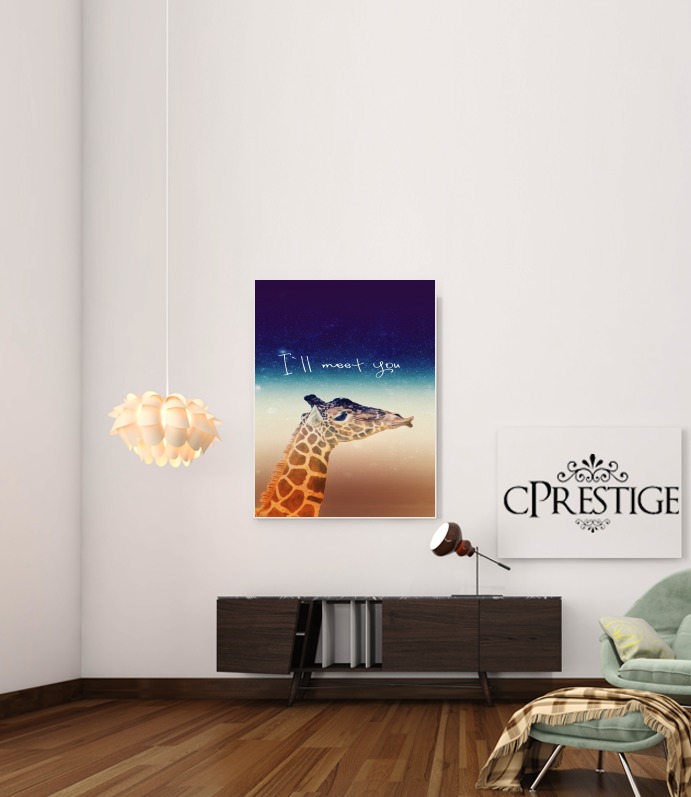 Poster Giraffe Love - Gauche