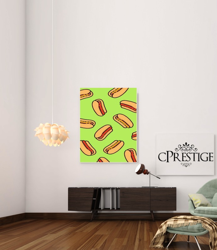 Poster Hot Dog pattern