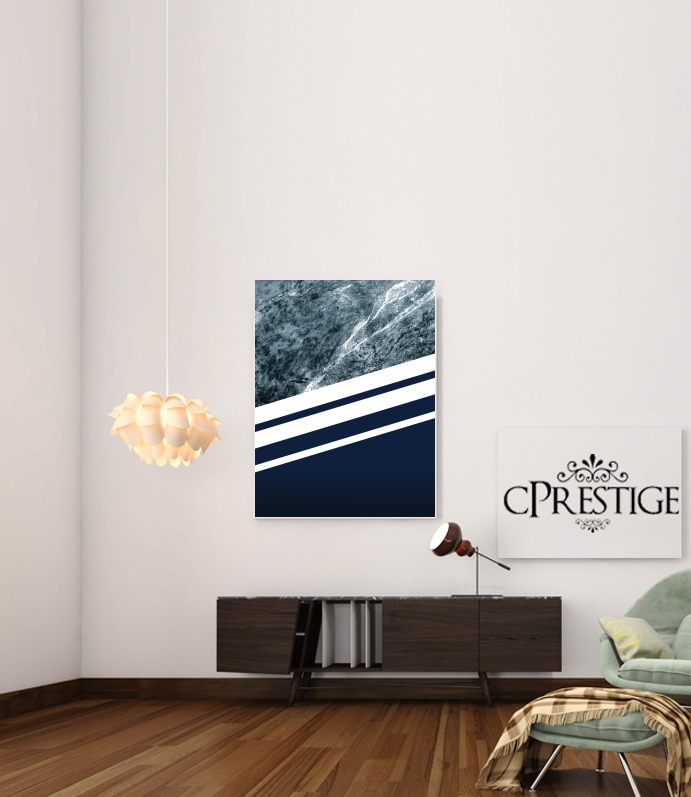 Poster Marble Navy