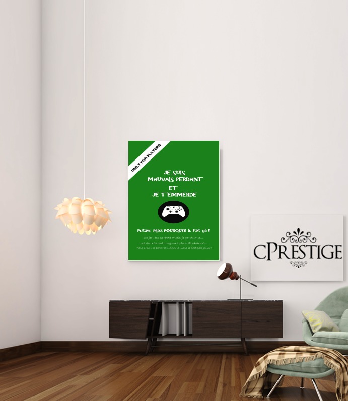 Poster Mauvais perdant - Vert Xbox
