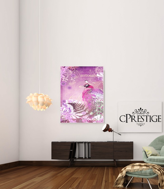 Poster PINK PEACOCK