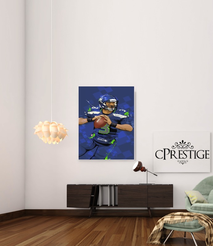 Poster Seattle Seahawks: QB 3 - Russell Wilson