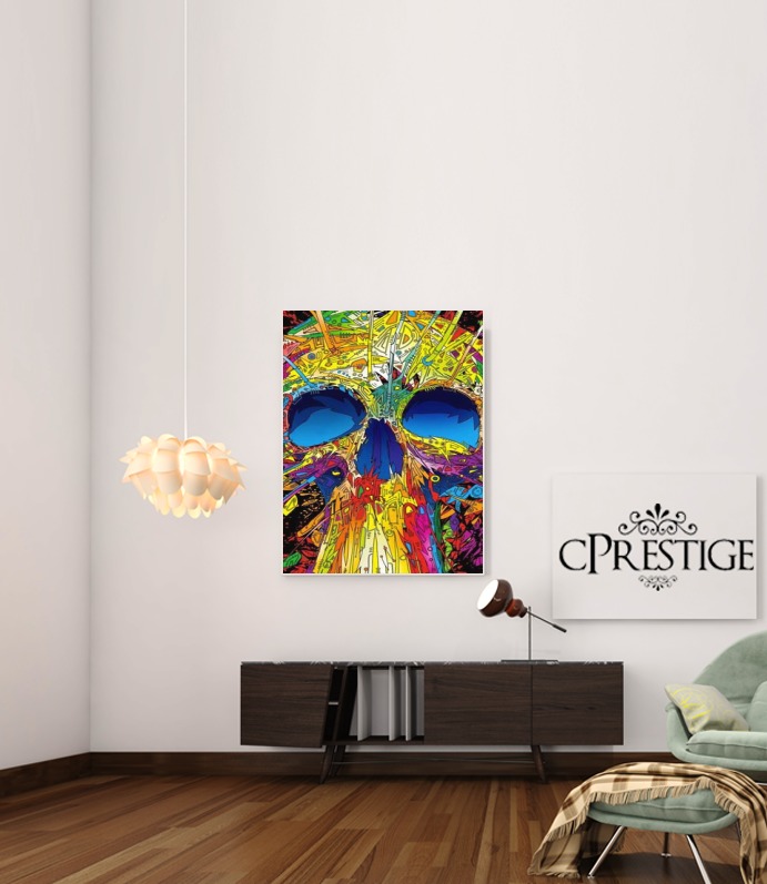 Poster Skull Couleur Flashy