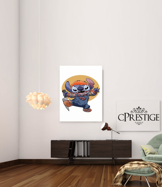 Poster Stitch X Chucky Halloween