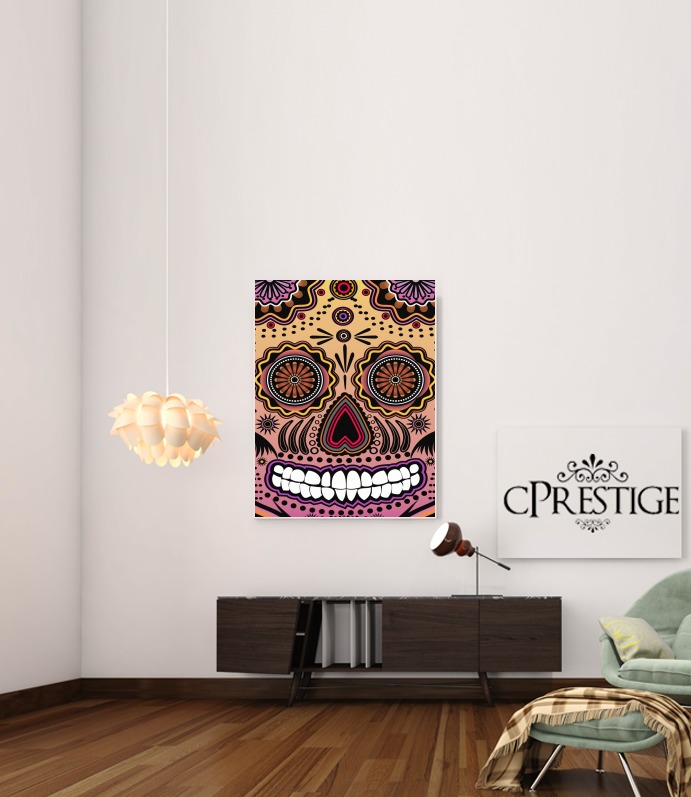 Poster sugar skull , multicolor