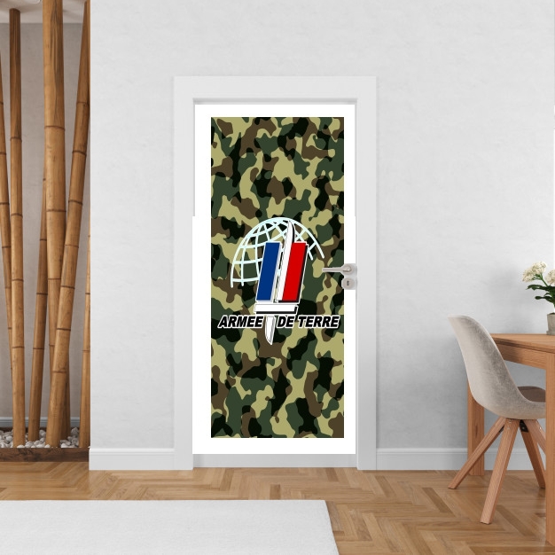 Sticker porte avec vos photos - Poster Porte Armee de terre - French Army