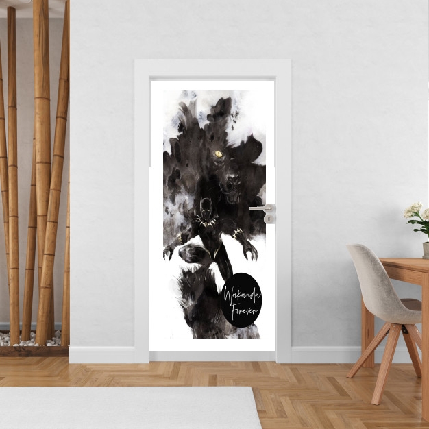 Sticker Black Panther Abstract Art WaKanda Forever