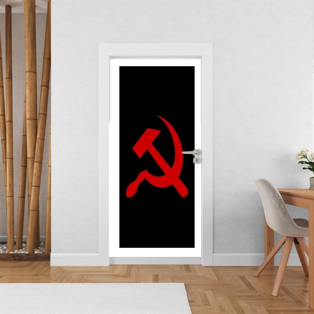 Sticker Communiste faucille et marteau