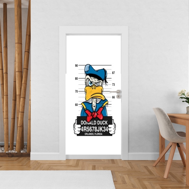 Sticker Donald Duck Crazy Jail Prison