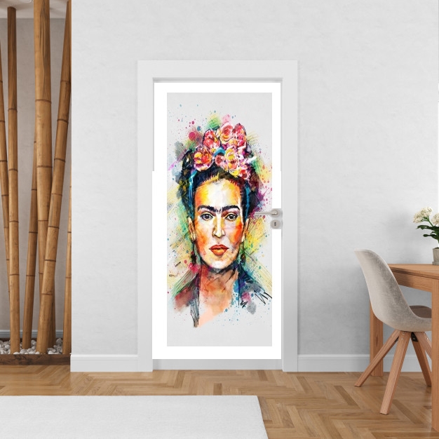 Sticker porte avec vos photos - Poster Porte Frida Kahlo
