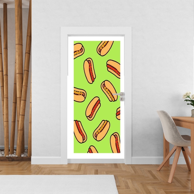 Sticker Hot Dog pattern