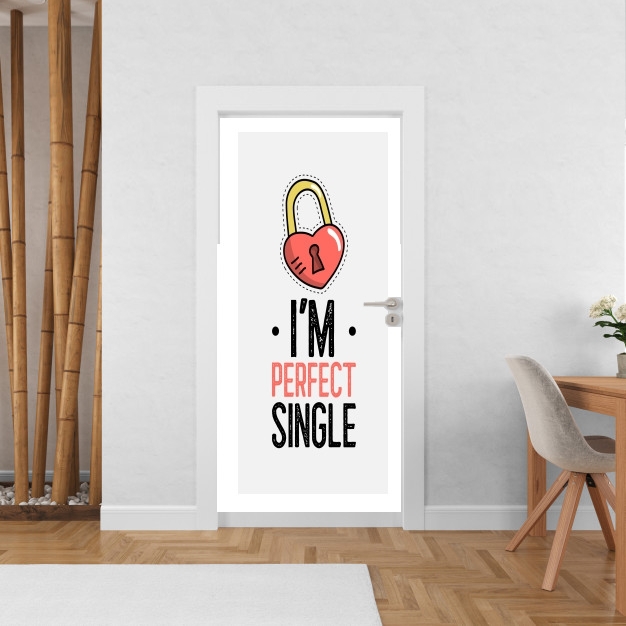 Sticker Im perfect single - Cadeau pour célibataire
