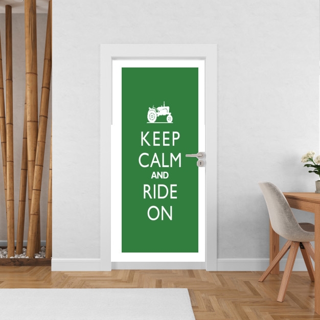 Sticker Keep Calm And ride on Tractor