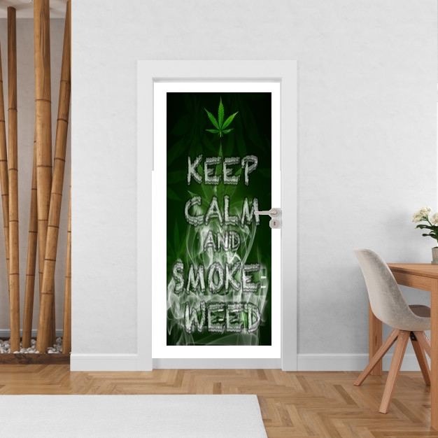 Sticker Keep Calm And Smoke Weed