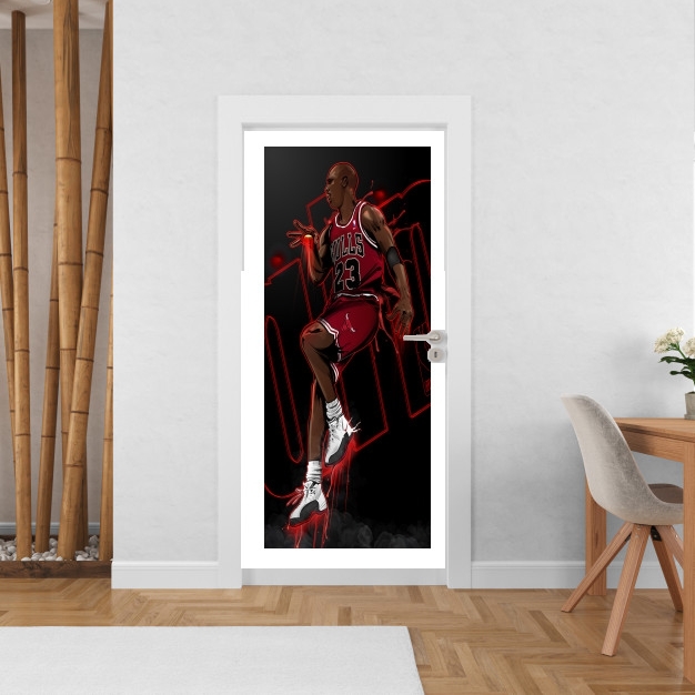 Sticker porte avec vos photos - Poster Porte Michael Jordan