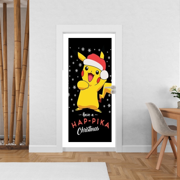 Sticker Pikachu have a Happyka Christmas
