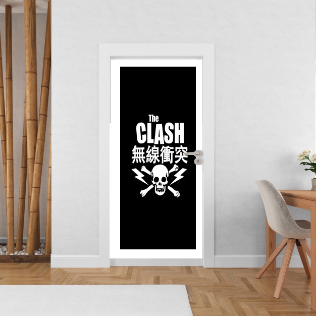 Sticker the clash punk asiatique