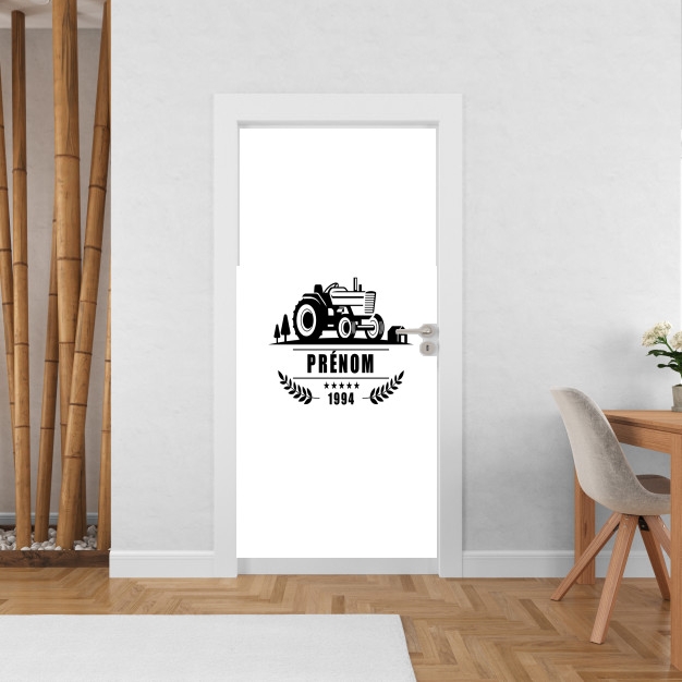 Sticker Tractor Logo Natural custom Name Tag