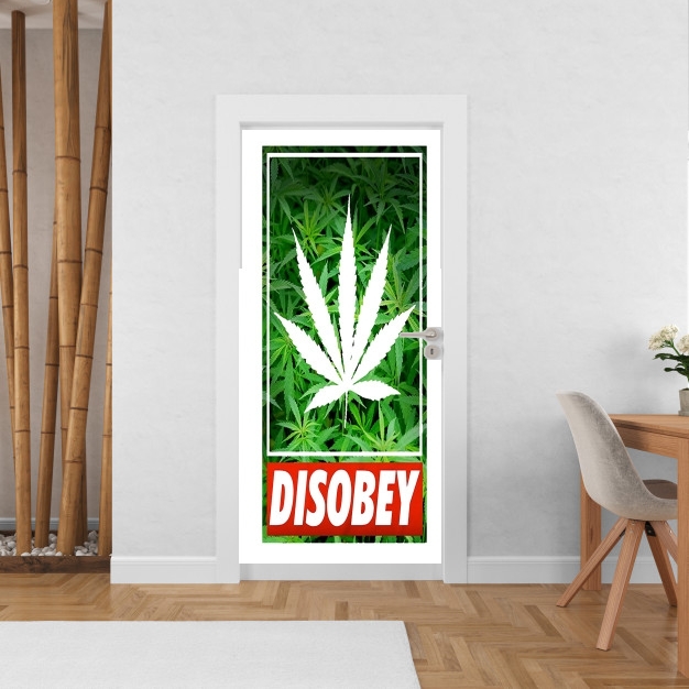 Sticker Weed Cannabis Disobey