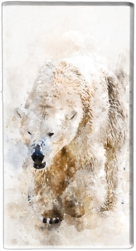 Batterie Abstract watercolor polar bear