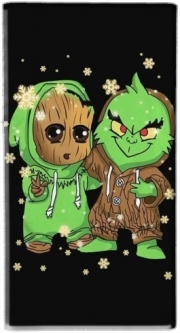 powerbank-small Baby Groot and Grinch Christmas