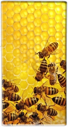 Batterie Abeille dans la ruche Miel