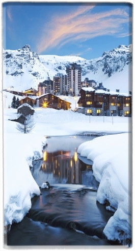 Batterie Llandscape and ski resort in french alpes tignes
