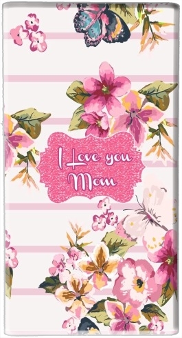 Batterie Pink floral Marinière - Love You Mom