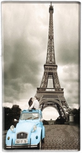Batterie externe de secours USB 10 000mAh Romance à Paris sous la Tour Eiffel