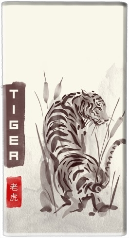 Batterie Tiger Japan Watercolor Art