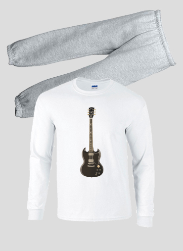 Pyjama AcDc Guitare Gibson Angus